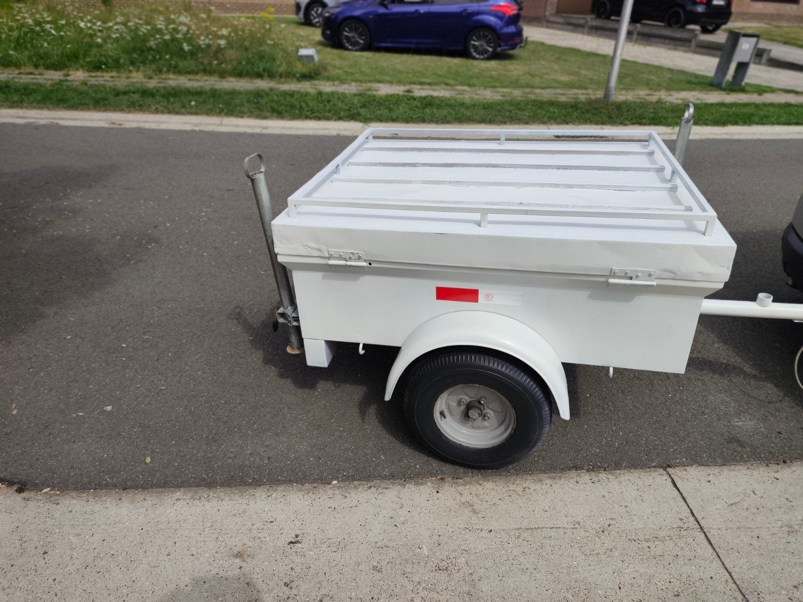 Gesloten aanhangwagen pas nieuwe geverfd, Auto diversen, Aanhangers en Bagagewagens, Ophalen