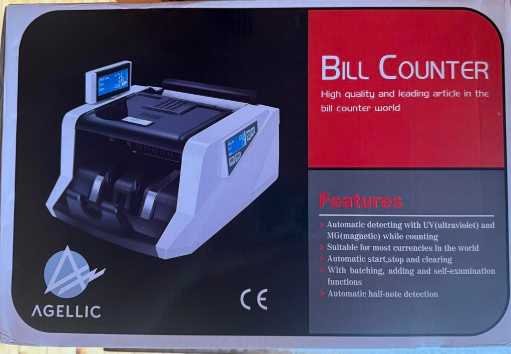 Multi-valuta biljetten teller 168 UV/MG met LCD-scherm, Ophalen of Verzenden