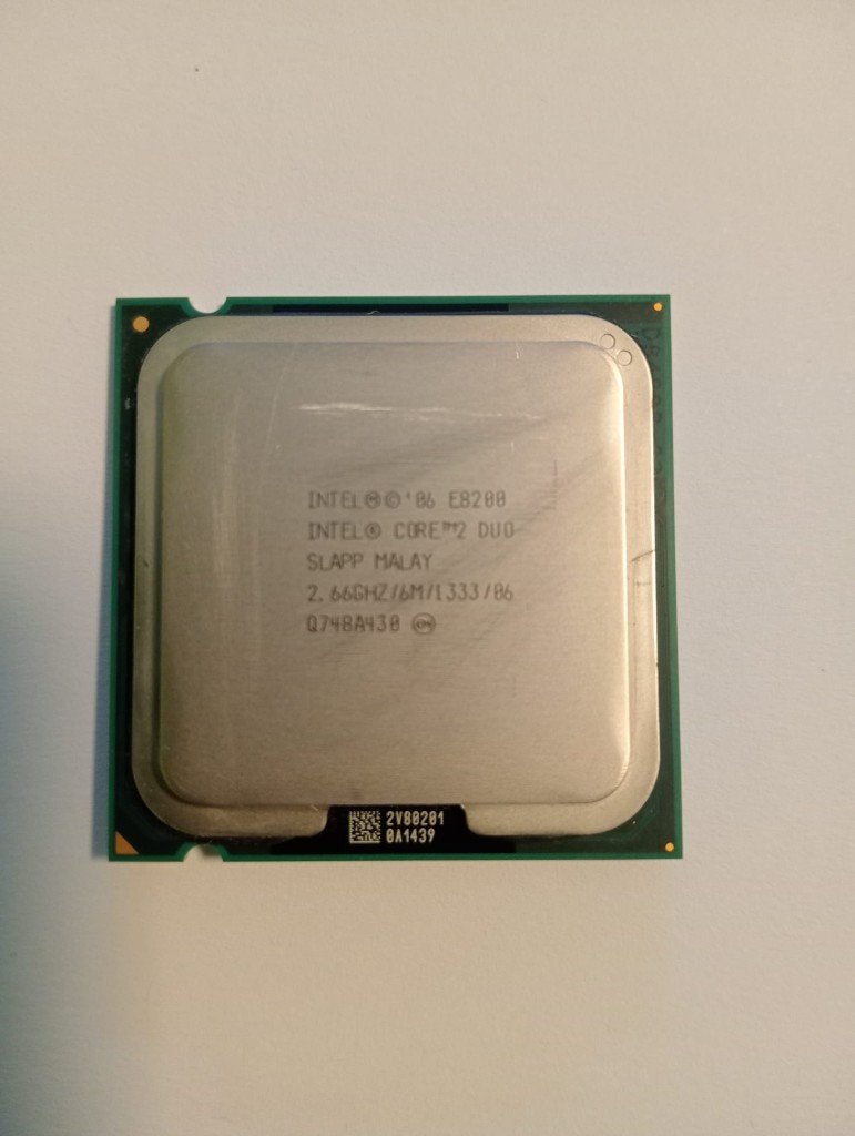 Processeur Intel Core 2 Duo E8200 2,66 GHz Socket 775, Reconditionné, Enlèvement, 2 à 3 Ghz, Socket 775