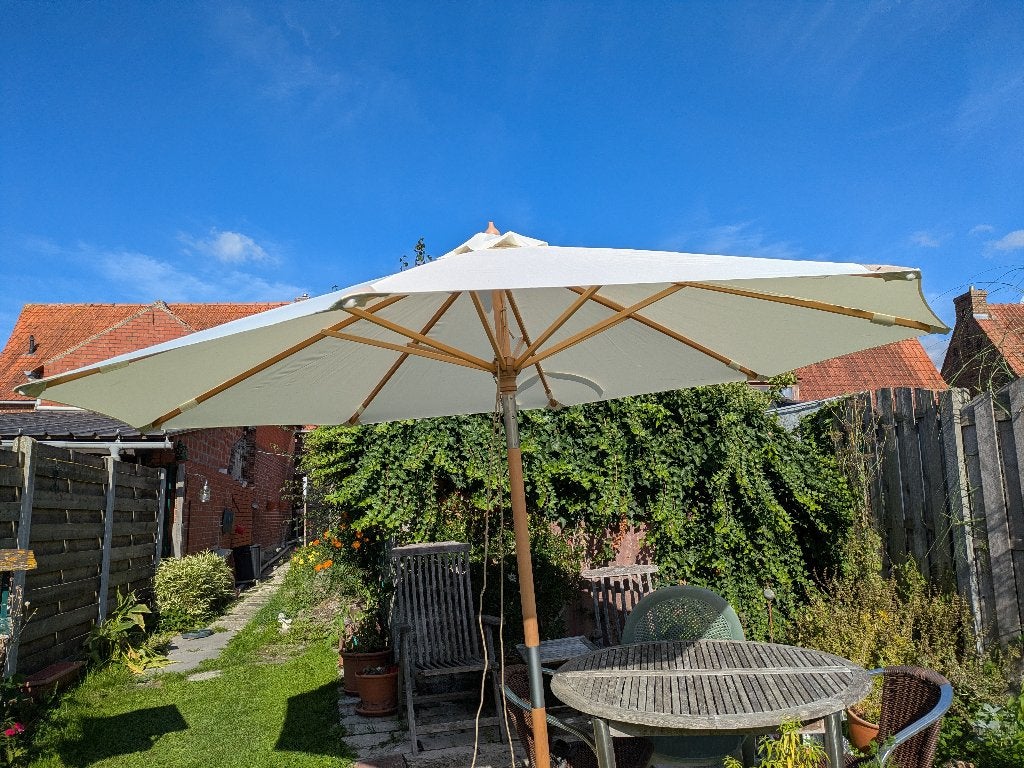 parasol 3 meter, Ophalen, Zo goed als nieuw, 2 tot 3 meter, Overige typen
