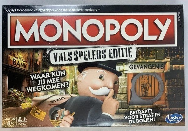 Monopoly Vals Spelers Editie bordspel Nieuw OVP Hasbro, Hobby en Vrije tijd, Verzenden, Zo goed als nieuw, HASBRO