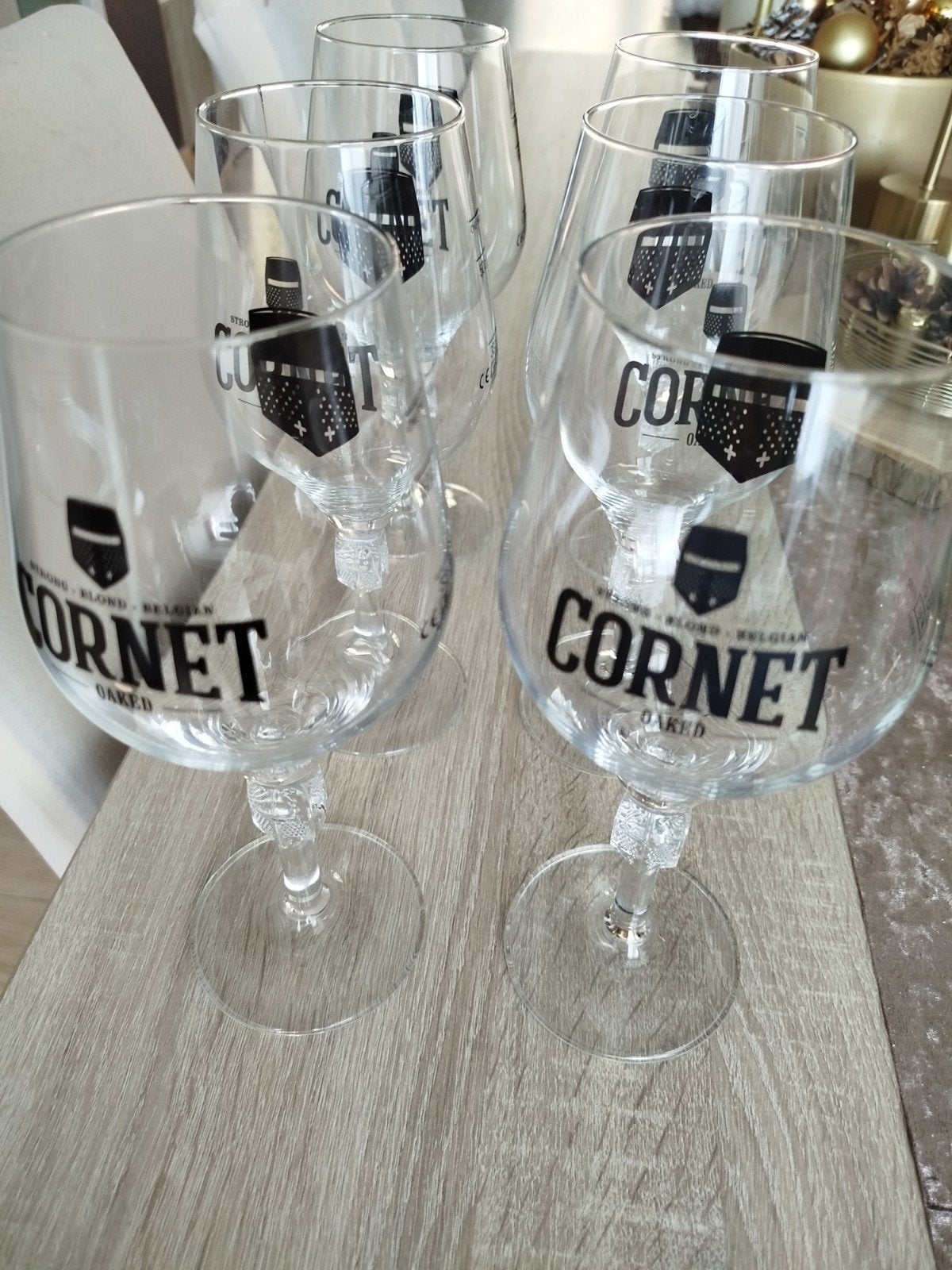 6 glazen CORNET, Ophalen