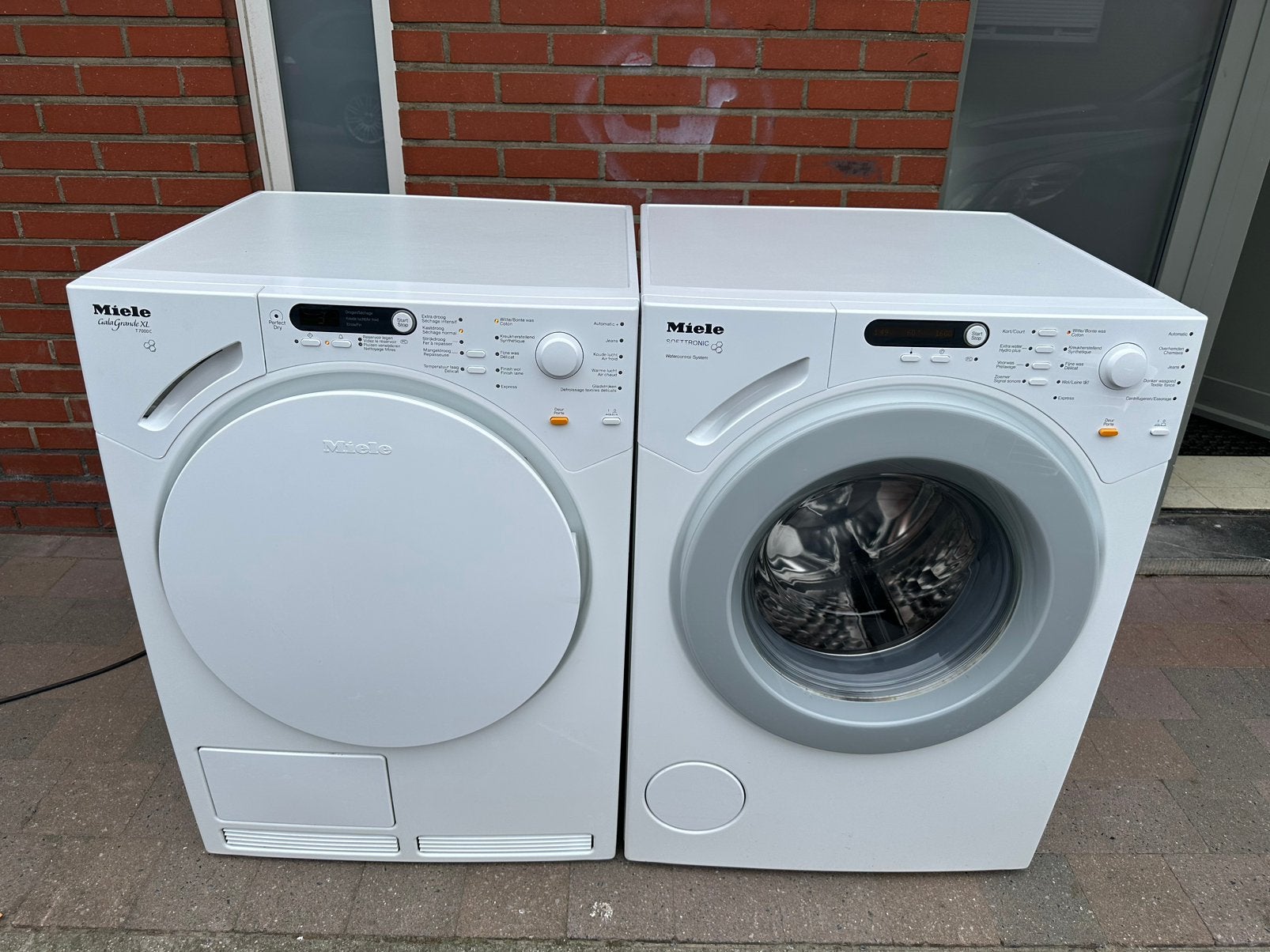 Wasmachine en droogkast Miele werken perfect beide A+++ 8Kg, Elektronische apparatuur, Ophalen