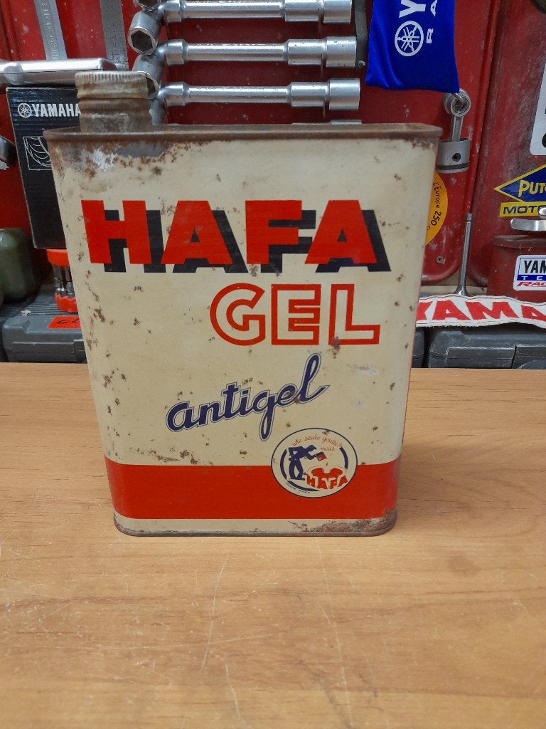 ancien bidon huile vide hafa gel antigel, Collections, Envoi, Utilisé, Autres types