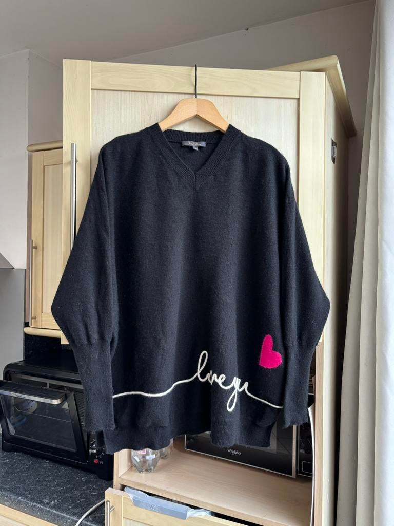 Golden Cashmere - Sweatshirt van 100% kasjmier - S, Verzenden, Gedragen, Maat 36 (S), Zwart