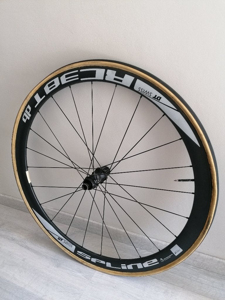 Wielenset DT Swiss Spline RC 46, Fietsen en Brommers, Fietsonderdelen, Gebruikt, Dt swiss, Racefiets, Carbon