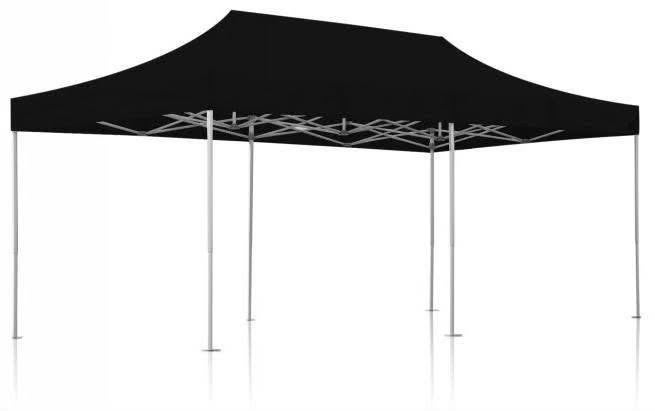 Tonnelle pliante noire 3 x 4,5 avec sac transport, Jardin & Terrasse, Tonnelles, Tente de réception, Pliable, Moins de 4 mètres