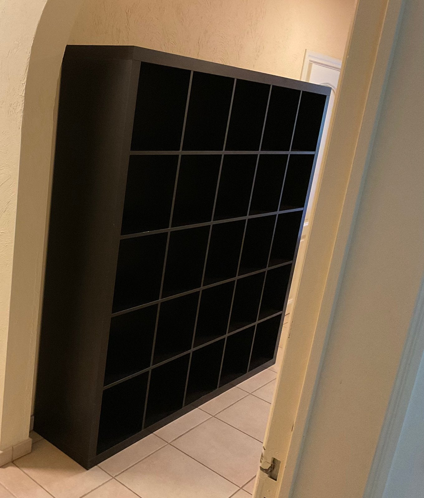 IKEA Kallax zwart/bruin 182 x 182cm, Ophalen, Zo goed als nieuw