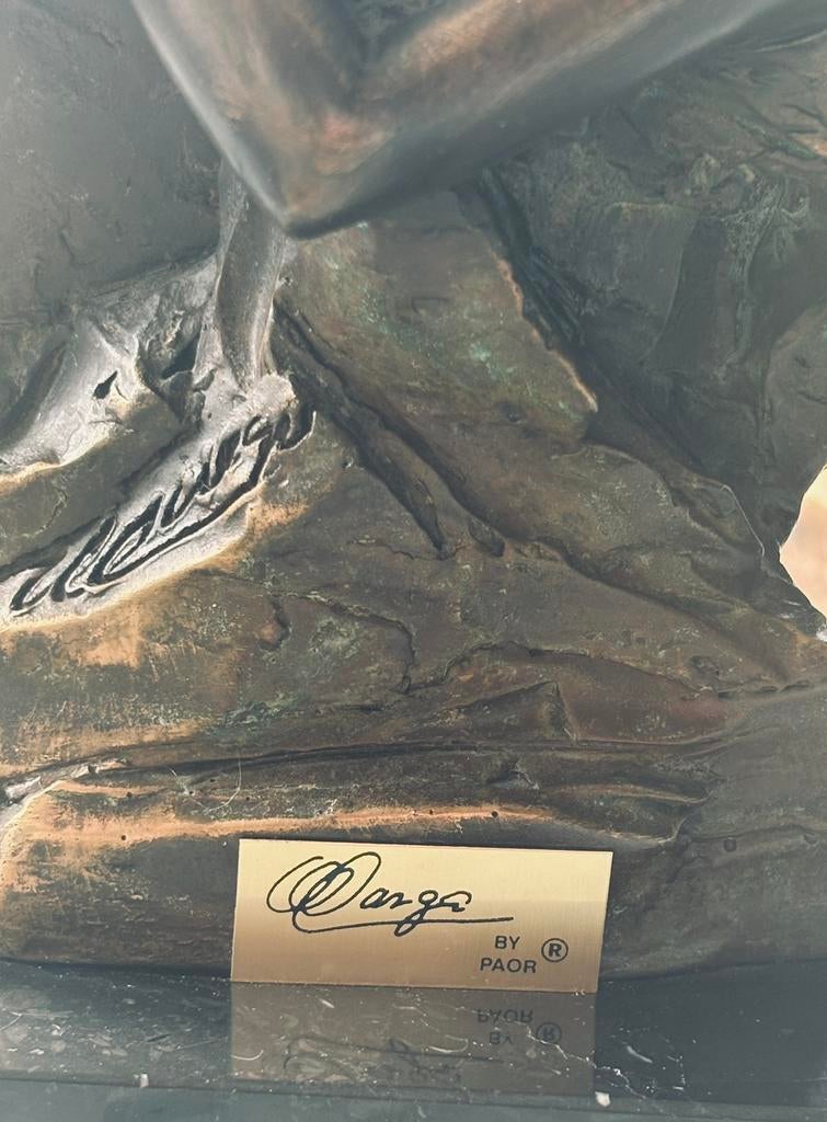 Bronzen beeld Paor A., Antiek en Kunst, Ophalen of Verzenden, Brons