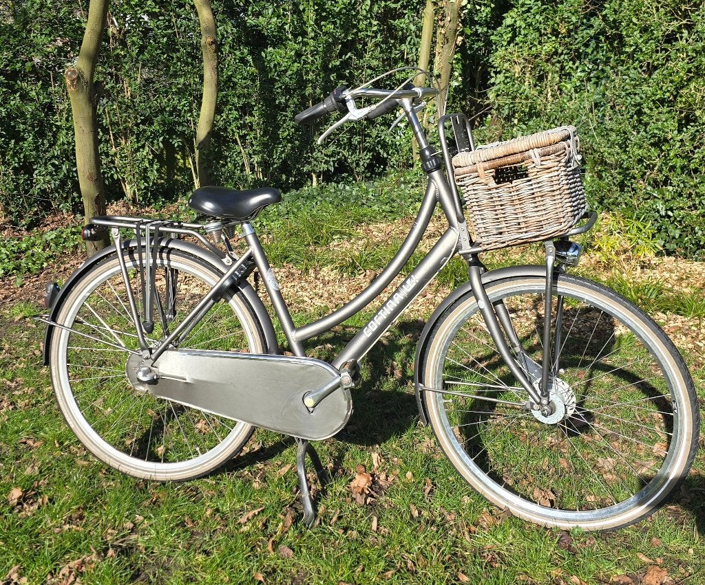Damesfiets Cortona U4, 28inch,3V,Naaf (12j..met mandje, Vélos & Vélomoteurs, Vitesses, Frein à tambour, Comme neuf, Enlèvement
