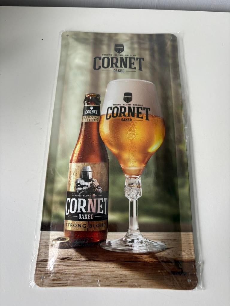 Metalen plaat „CORNET” (30/15 cm), Verzamelen, Ophalen of Verzenden, Nieuw
