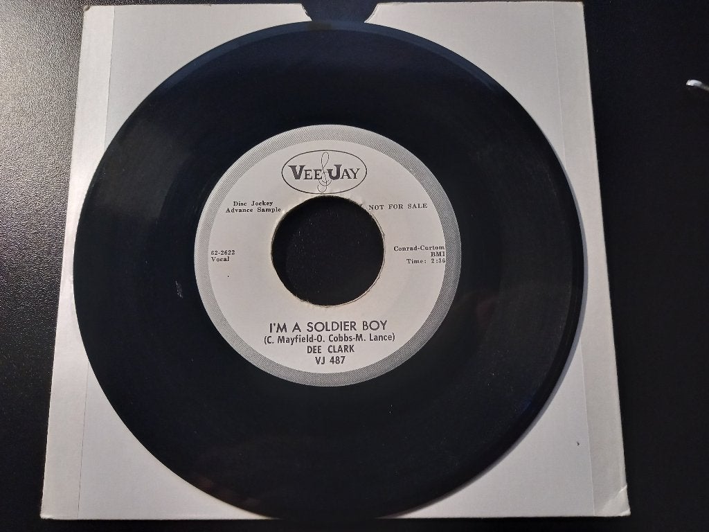 Dee Clark ‎– I'm A Soldier Boy /Shook Up Over You ''7Popcorn, CD & DVD, Housse de protection extérieure, 7 inch, Comme neuf, Autres types