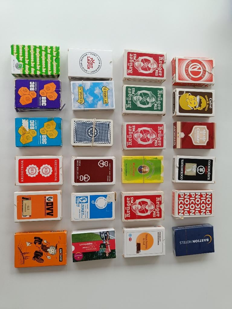 LOT Collectie/verzameling kaartspelen – 24 stuks, Ophalen of Verzenden, Gebruikt, Speelkaart(en)