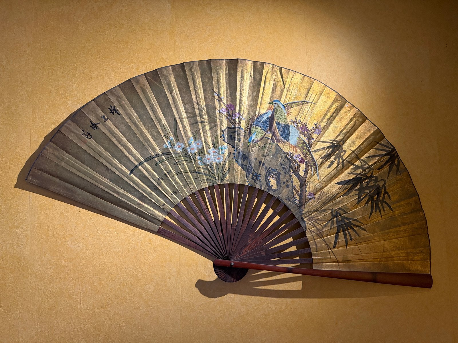 Éventail chinois - déco - vintage, Vintage, Ophalen