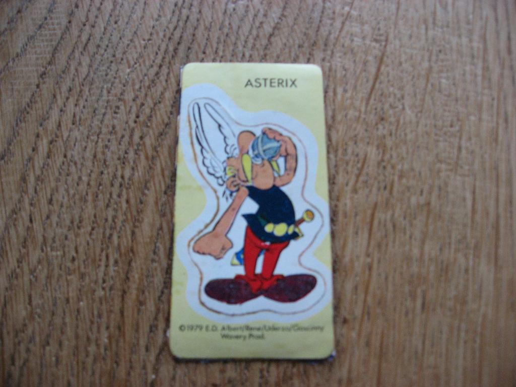 Asterix 1979 Vintage Sticker, Ophalen of Verzenden, Asterix en Obelix, Nieuw, Plaatje, Poster of Sticker