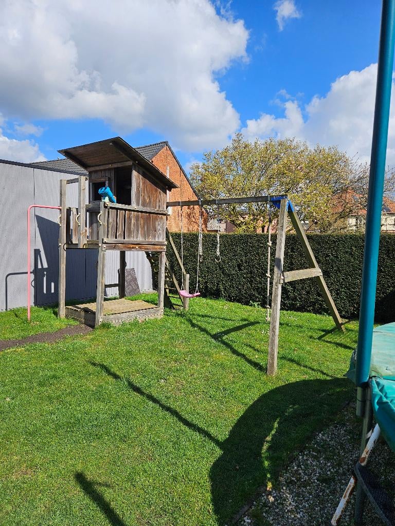 Speelhuis buiten, Enlèvement, Utilisé, Bois