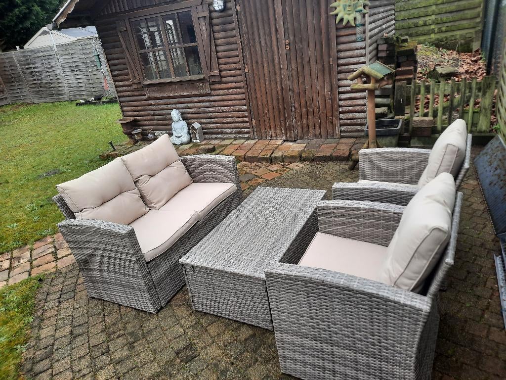 tuinset, Tuin en Terras, Tuinsets en Loungesets, Ophalen, Tuinset, Overige materialen, 4 zitplaatsen