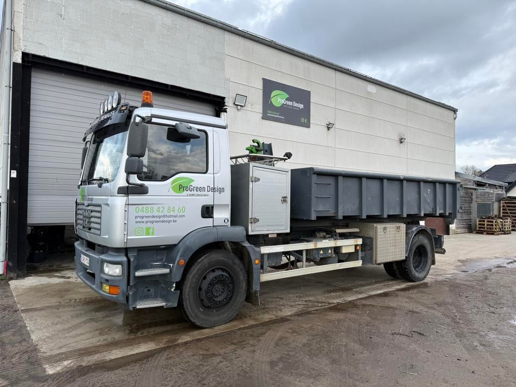 MAN TGM 213dkm 18,6ton 2006 container systeem, Auto's, Vrachtwagens, Achterwielaandrijving, MAN, Particulier, Te koop