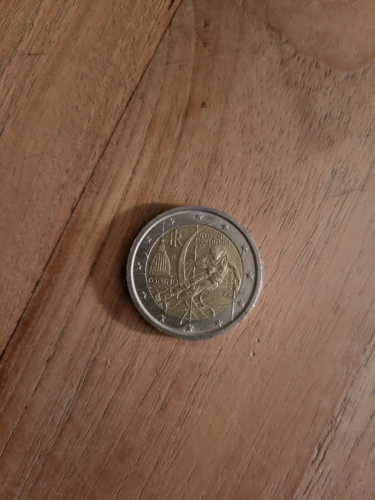 2 Euro munt, Torino Winter Olympics, 2006, Italië, Postzegels en Munten, Munten | Europa | Euromunten, Ophalen of Verzenden, Italië