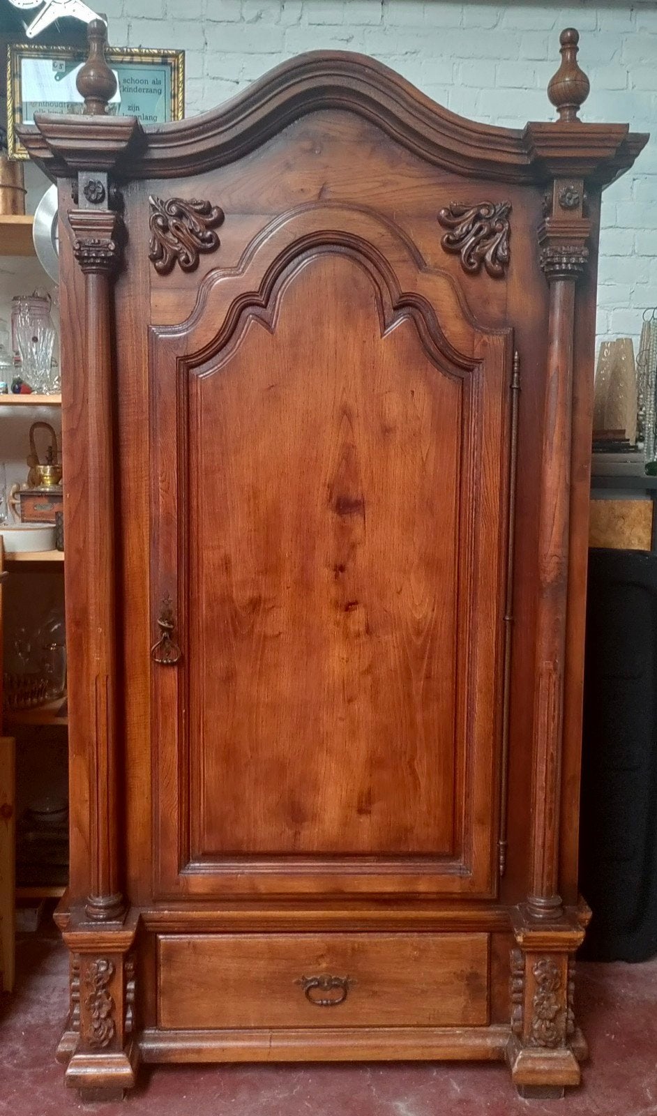 Armoire d'entrée ancienne, dressing avec élégant tiroir prof, Antiquités & Art, Antiquités | Meubles | Armoires, Enlèvement