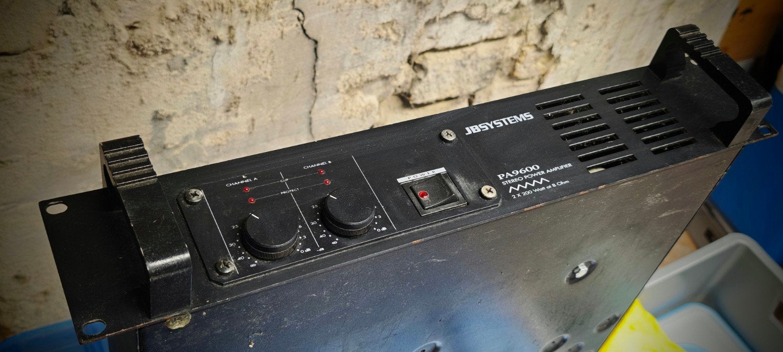 Versterker JBsystems PA9600 2x200w, Ophalen, Gebruikt, Minder dan 500 watt, Monitor(versterker)