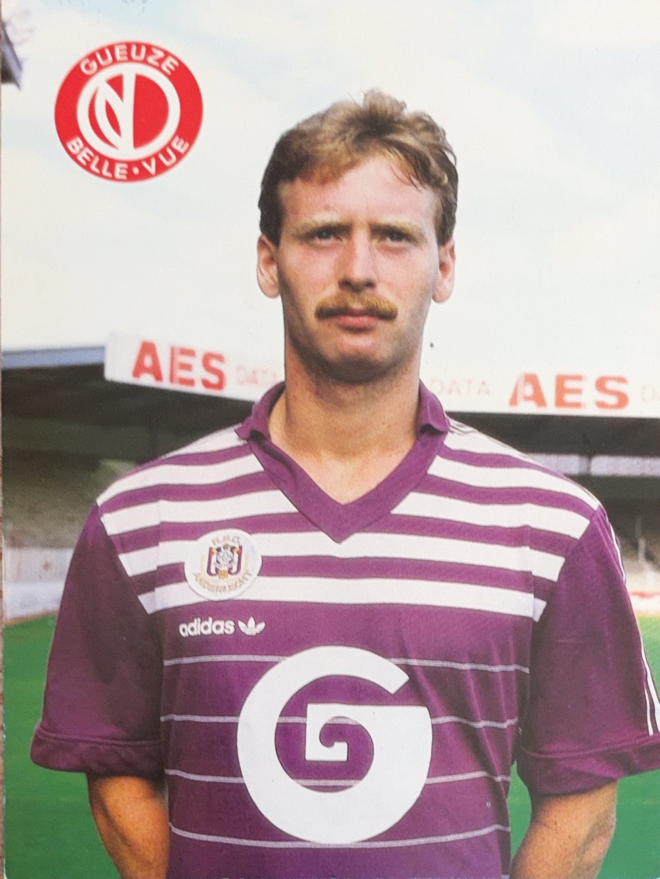 Spelerskaart Bruno Thoelen - RSC Anderlecht - seizoen 84/85, Verzamelen, Verzenden, Zo goed als nieuw, Spelerskaart