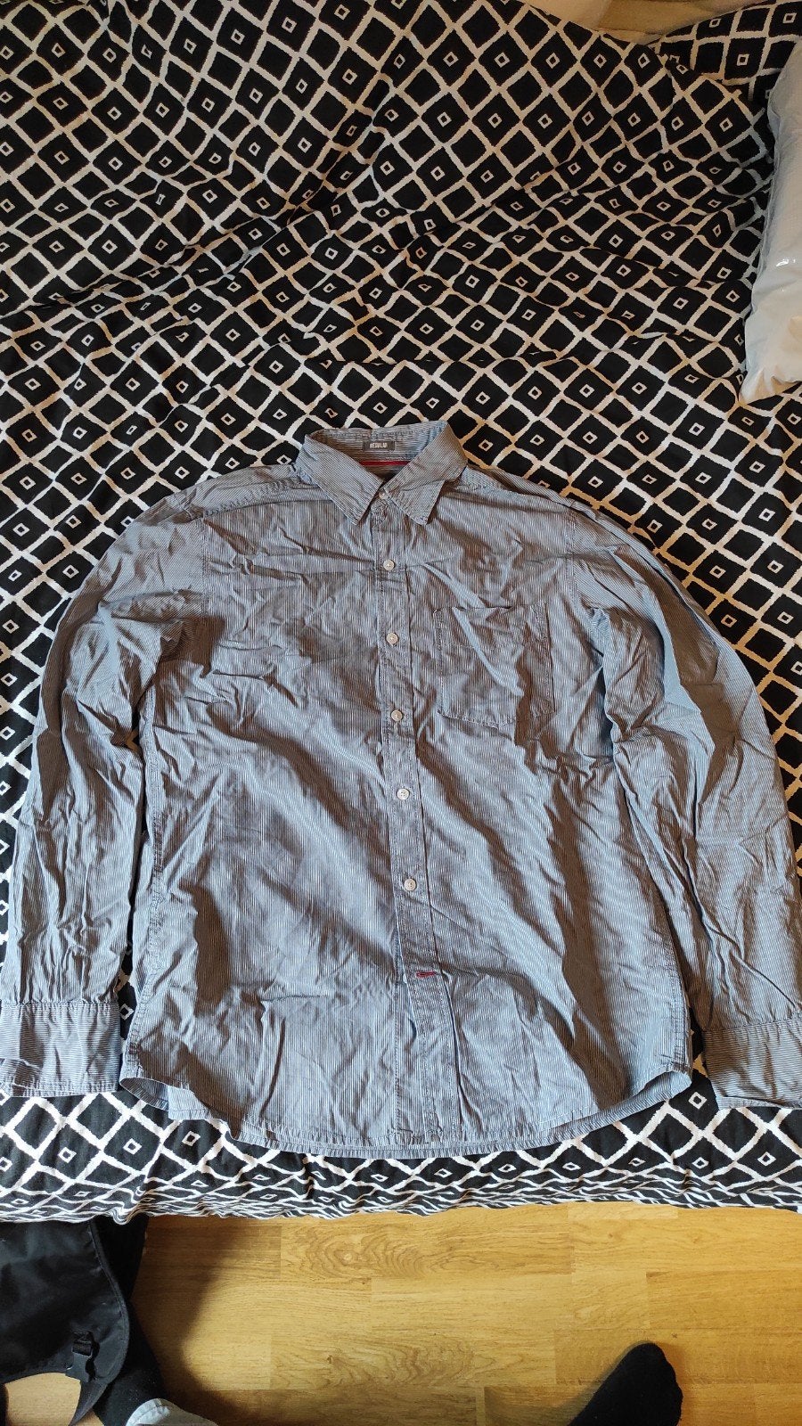 licht blauw gestreepte hemd, Kleding | Heren, Overhemden, Ophalen, Blauw