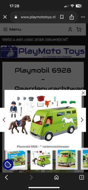 Camion à chevaux Playmobil, Enfants & Bébés, Comme neuf, Véhicule, Country, Kit complet