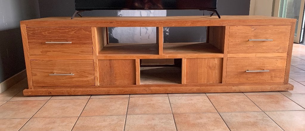 TV - Meubel in Teak, Ophalen, Teakhout
