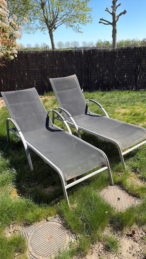 2 tuinbedden, Tuin en Terras, Ligbedden, Ophalen, Gebruikt