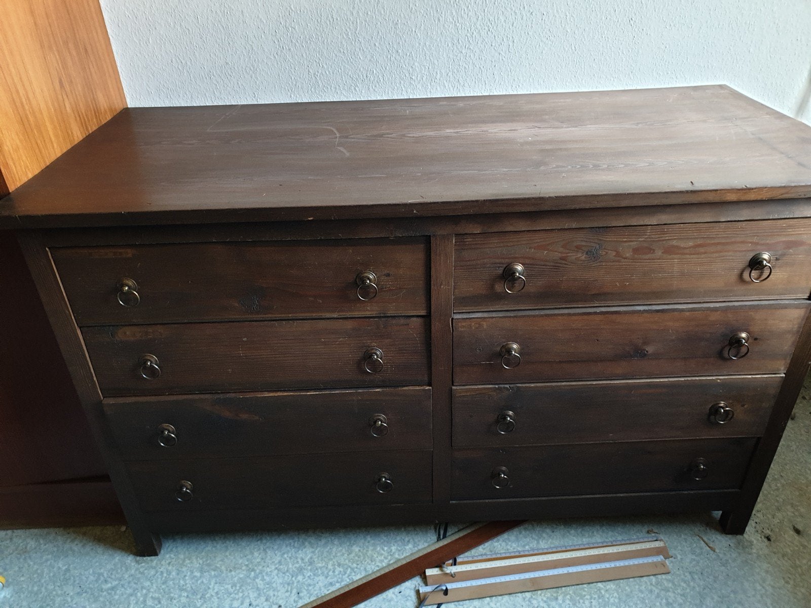oud ladenkastje, Ophalen, Gebruikt, 100 tot 150 cm, Met lade(s)