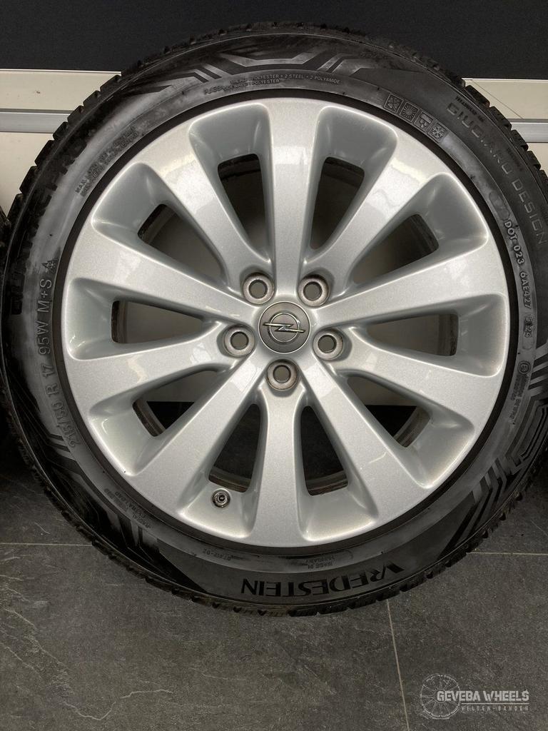 17” originele Opel Astra J velgen + allseason banden 5x105, Pneus et Jantes, 215 mm, 4 Saisons, Véhicule de tourisme