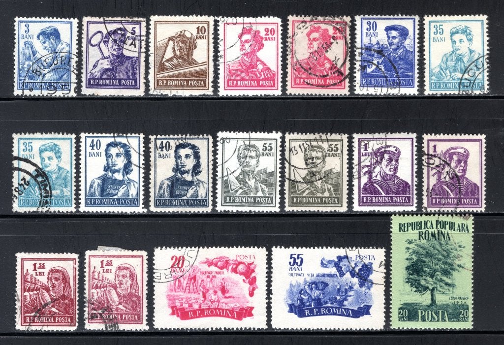 ROUMANIE Lot 1955 timbré, Envoi, Autres pays, Affranchi