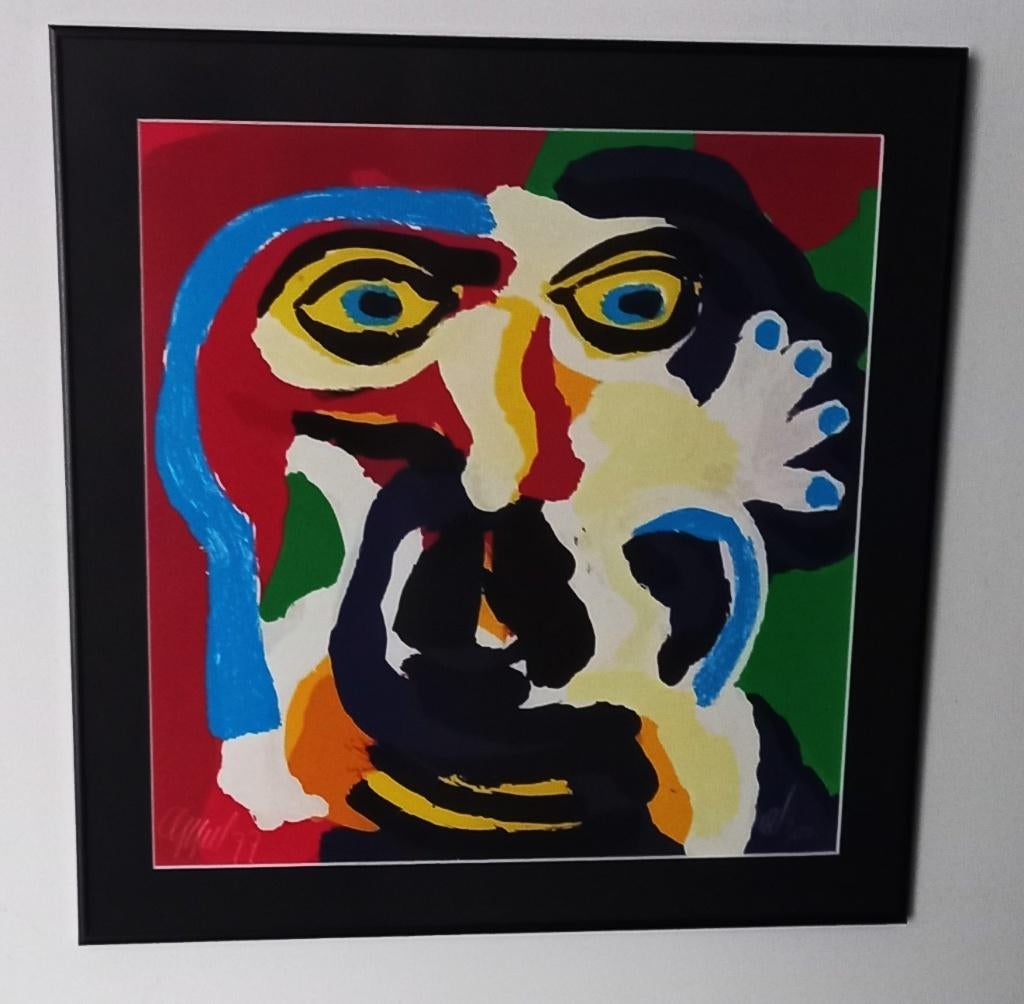 Karel Appel, 'Kijk naar Mij'(prachtig nieuw gelijst), Ophalen of Verzenden