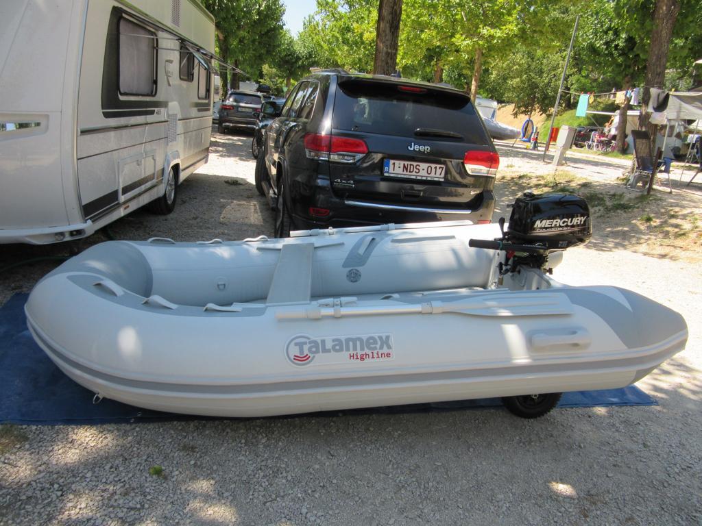rubberboot talamex high line, Watersport en Boten, Ophalen, Airdeck, Peddels, Zo goed als nieuw