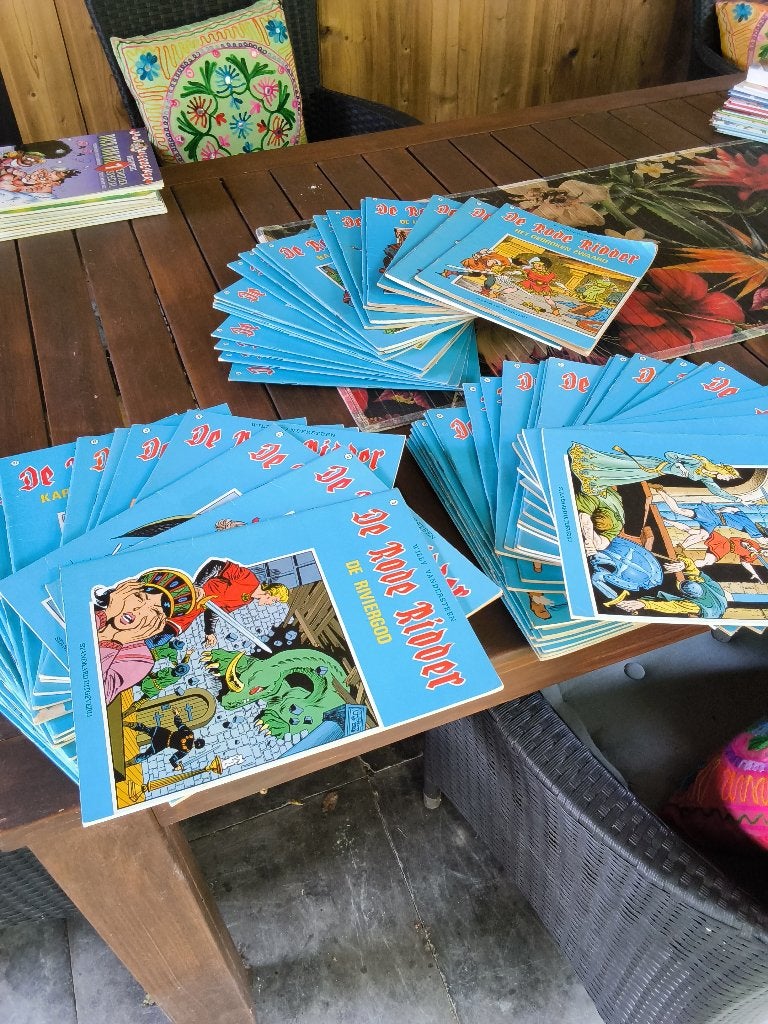 Mooie partij van 70 strips De Rode Ridder Tweekleurenreeks, Gelezen, Willy vandersteen, Ophalen of Verzenden, Meerdere stripboeken