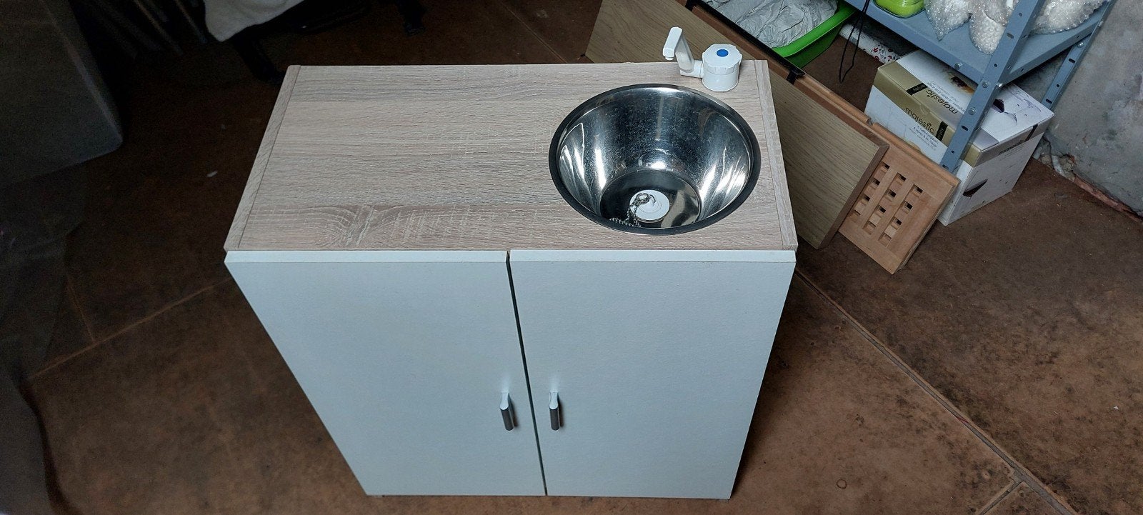 Camper kast / bestelwagen inrichting / hobby 12v lavabo, Enlèvement
