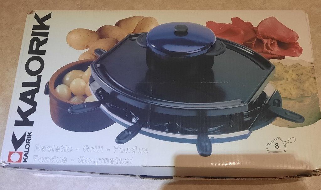 Raclette Grill Fondue voor 8 personen van Kalorik, Ophalen