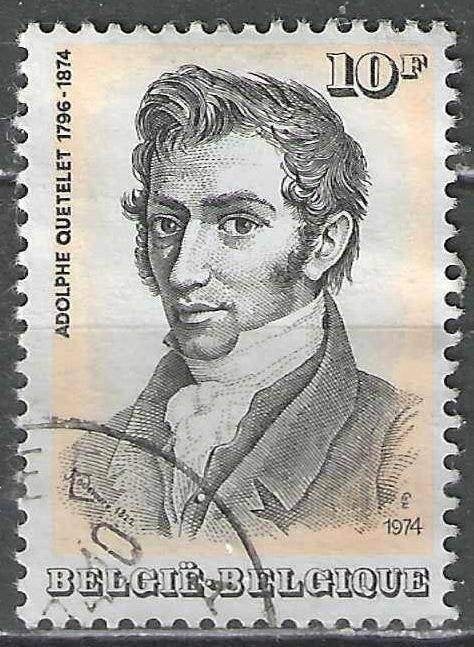 Belgie 1974 - Yvert 1738/OBP 1742 - Adolphe Quetelet (ST), Verzenden, Gestempeld, Gestempeld, Kunst