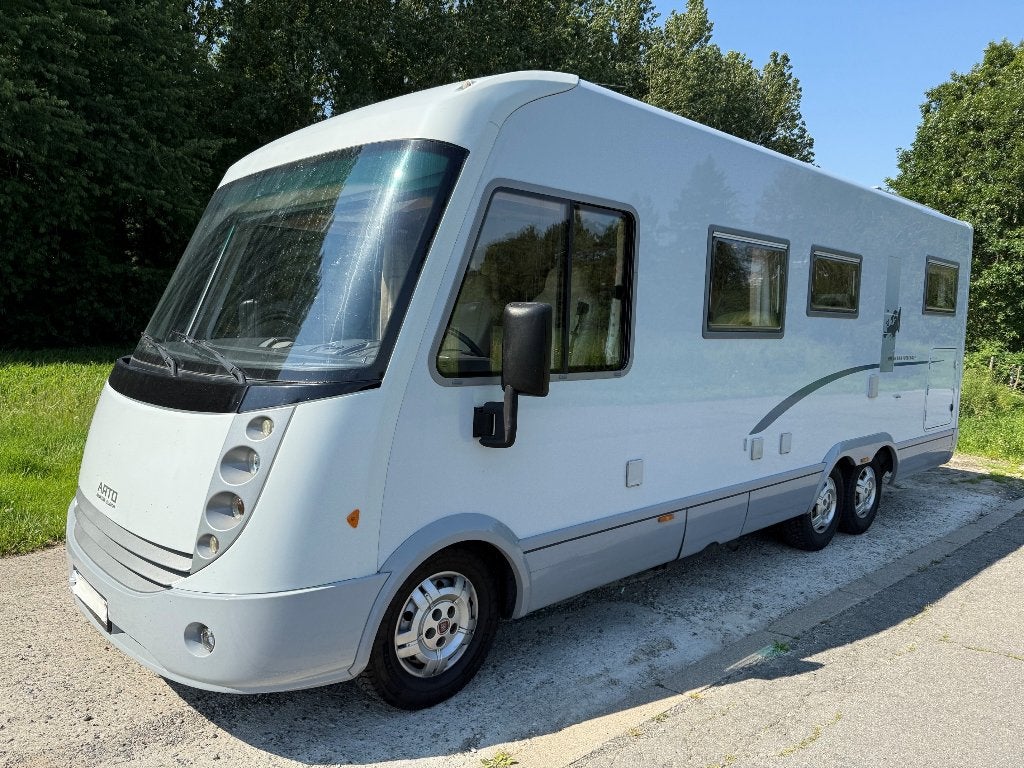 Niesmann Bischoff ARTO74 Automaat 3L 160 Pk AIRCO + ALDE, Caravans en Kamperen, Mobilhomes, Niesmann+Bischoff, Fiat, Vloeistofverwarming