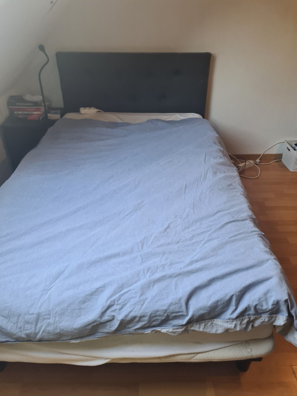 Boxspring, Maison & Meubles, Enlèvement, Gris