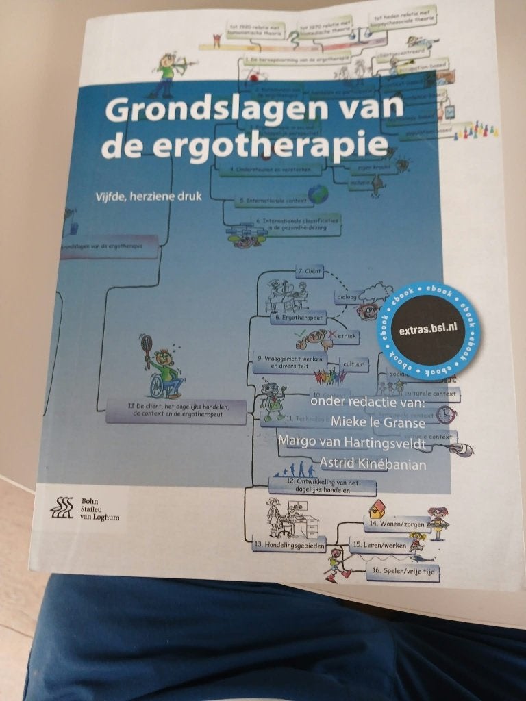 Grondslagen van de ergotherapie, Boeken, Studieboeken en Cursussen, Ophalen, Zo goed als nieuw, Hogeschool, Bohn, Stafleu, Van Loghum