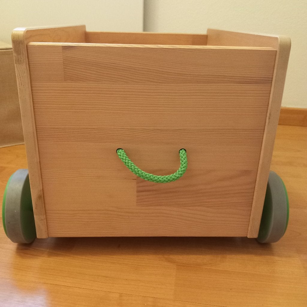 Houten IKEA speelgoedkist op wieltjes / trekwagen, Ophalen