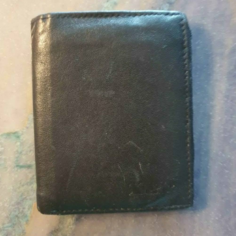lederen heren portefeuille, Ophalen of Verzenden, Zwart