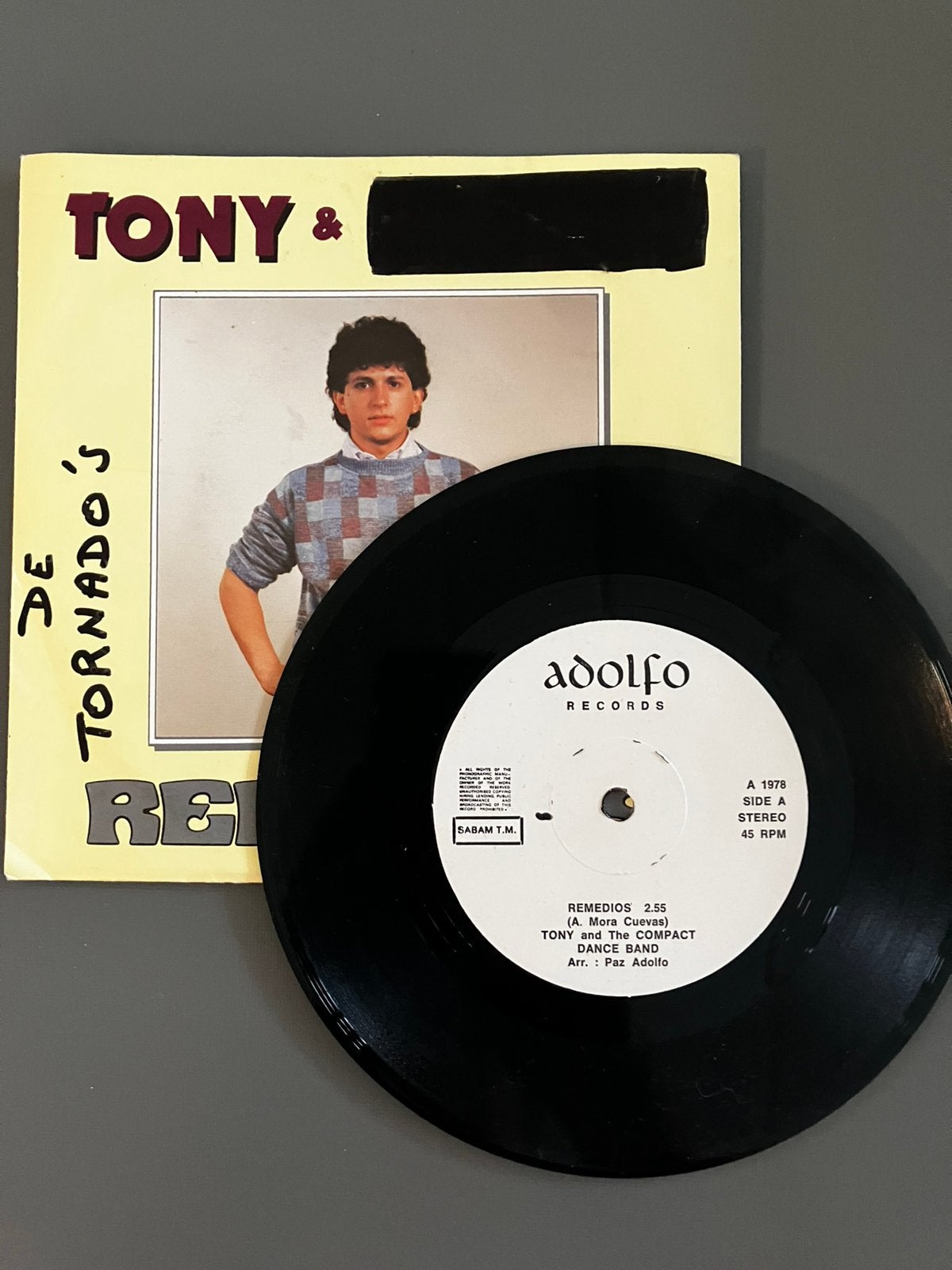 Vintage 1978 Tony & De Tornado’s., CD & DVD, Vinyles | Dance & House, Enlèvement ou Envoi, Comme neuf