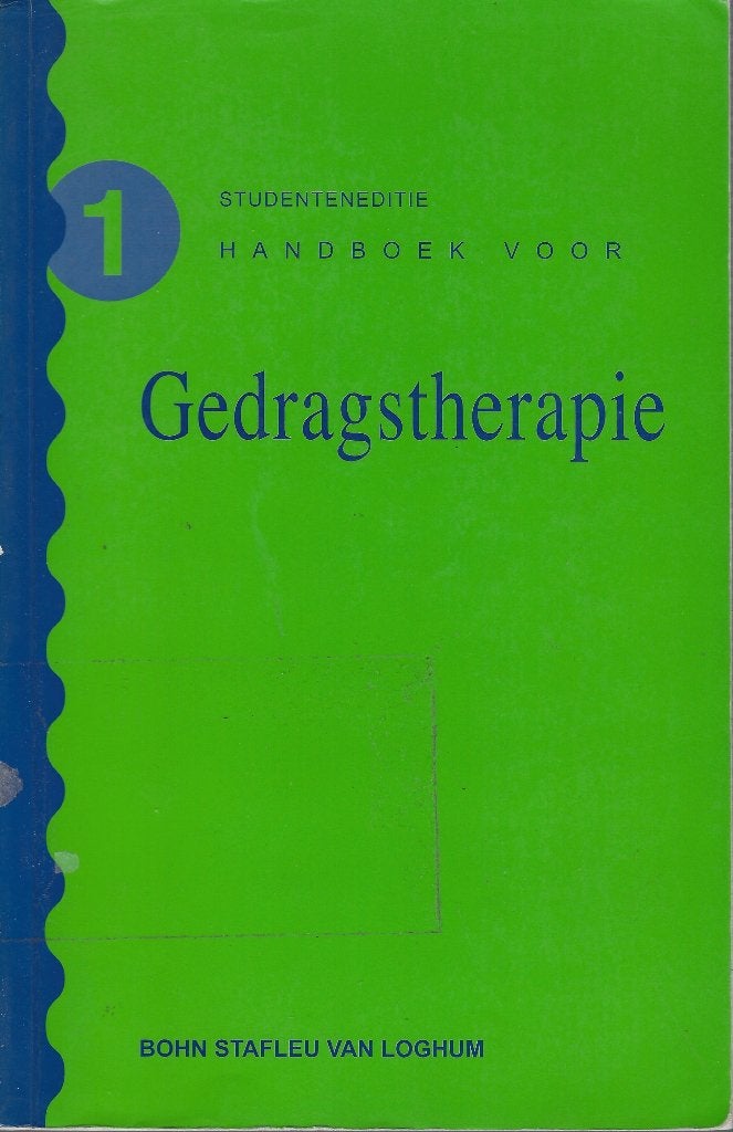 Handboek voor gedragstherapie - Orlemans et al., Boeken, Ophalen, Gelezen