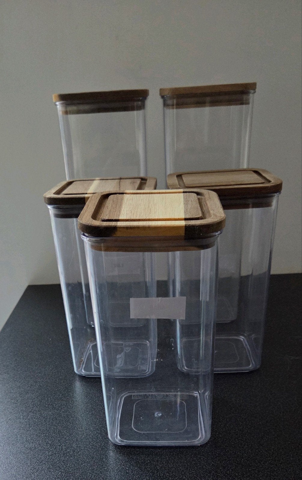 Voorraadpotten met label, Huis en Inrichting, Ophalen