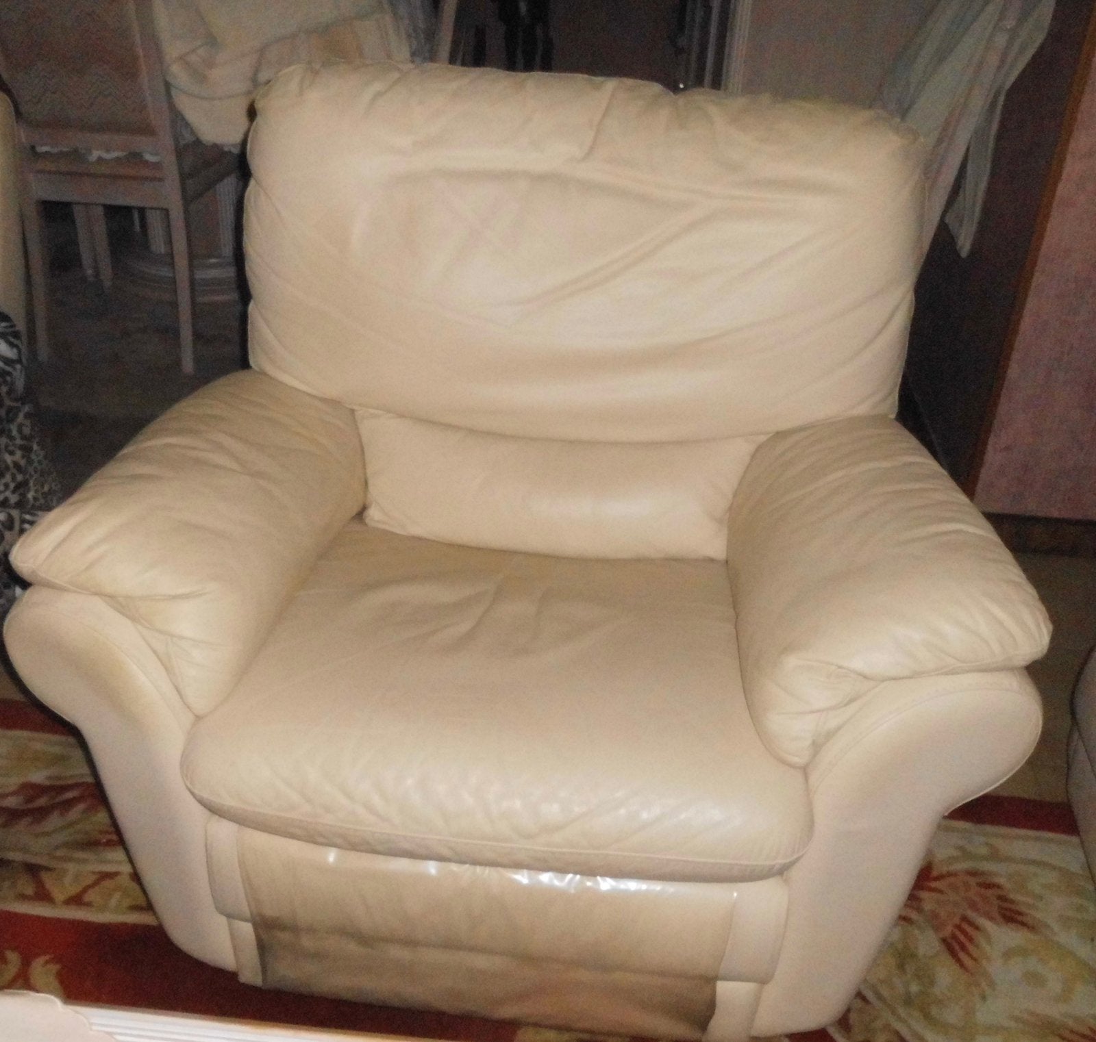 Fauteuil inclinable 1 place en cuir, Enlèvement, Comme neuf