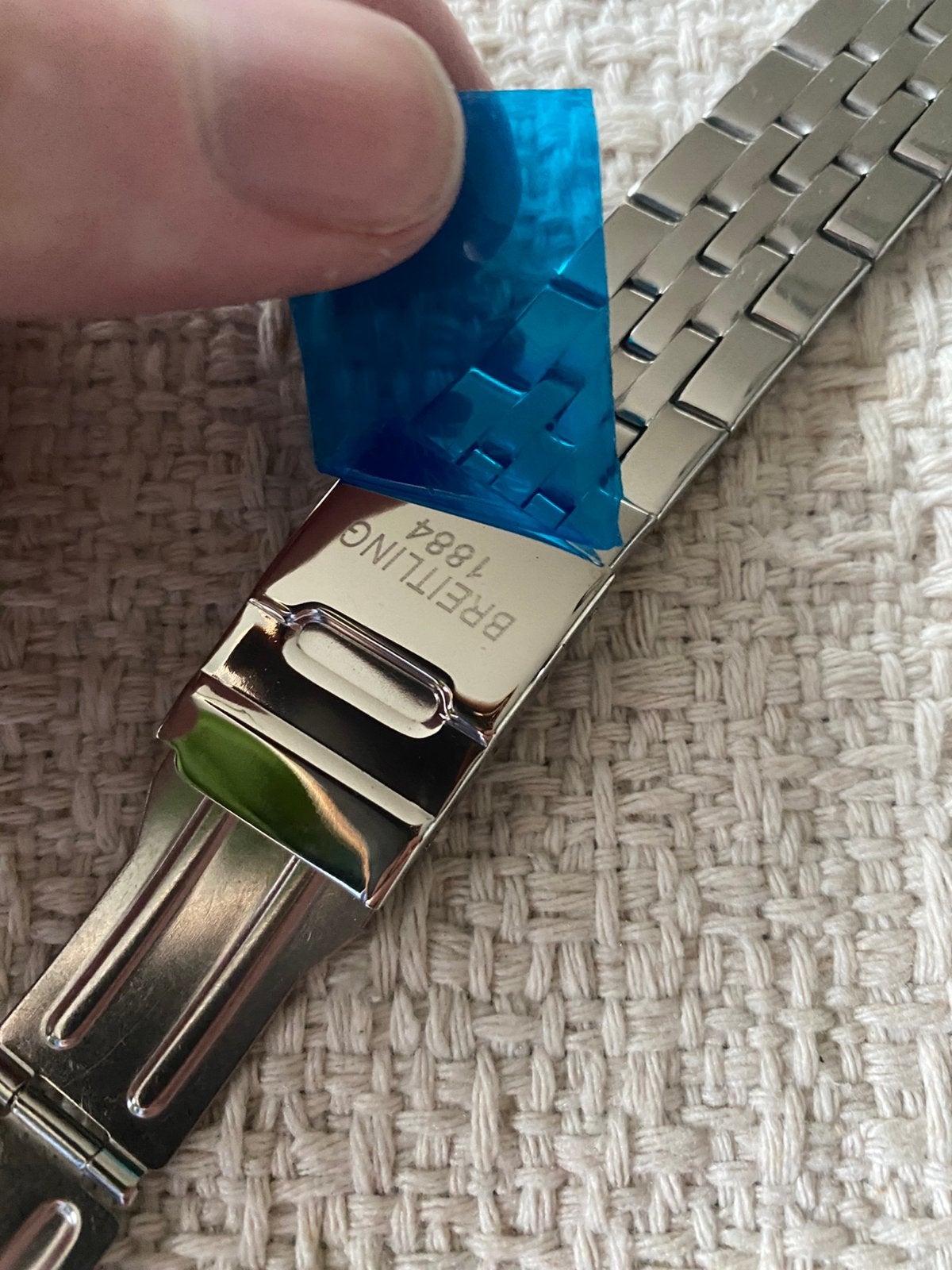 Breitling 1884 staal band, Verzenden, Zo goed als nieuw