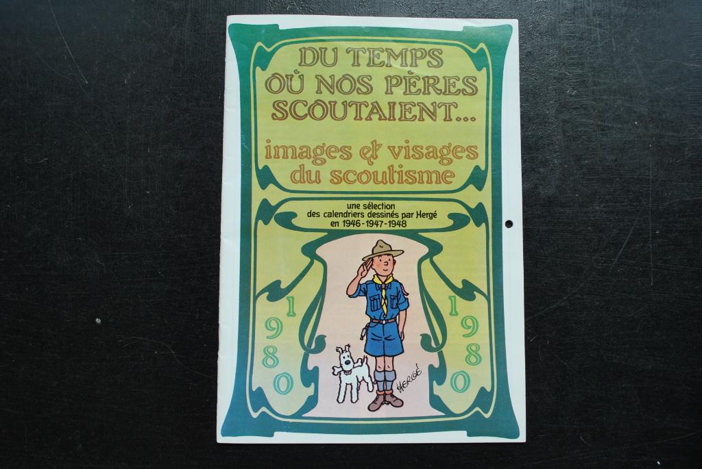 Calendrier Scout Hergé 1980 Tintin reprises 1946 1947 1948, Enlèvement ou Envoi, Utilisé, HERGE